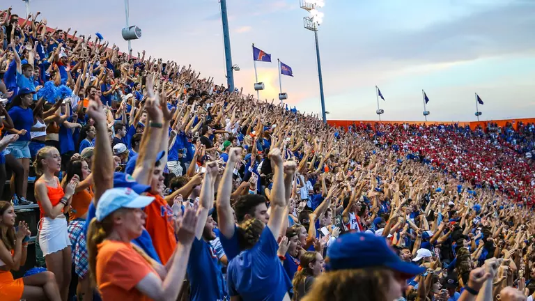 during the Gators' game against the Utah Utes on Saturday, September 3, 2022 at Ben Hill Griffin Stadium in Gainesville, Fla. / UAA Communications photo by Emma Bissell