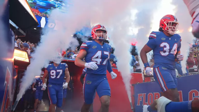 during the Gators' game against the South Carolina Gamecocks on Saturday, November 12, 2022 at Ben Hill Griffin Stadium in Gainesville, Fla. / UAA Communications photo by Maddie Washburn