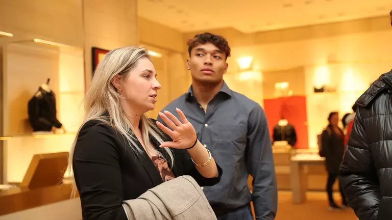 during the Gators' Day 6 in NYC on Friday, March 17, 2023 at the Sanders football practice fields in Gainesville, FL / UAA Communications photo by Isabella Marley