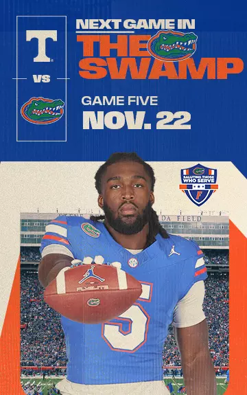Next Game in The Swamp | Tennessee vs. Florida | Nov. 22