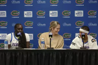 Nyadieng Yiech, Head Coach Kelly Rae Finley, Liv McGill Post Game Press Conference 11-13-25