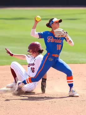 during the Gators' game against South Carolina on Sunday, April 12, 2026 at Beckham Field in Columbia, SC / UAA Communications photo by Hannah White