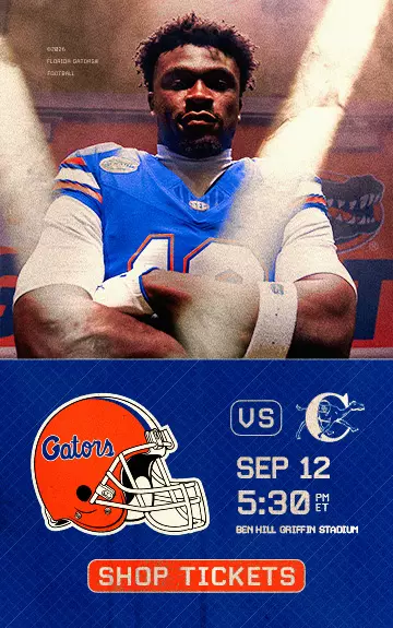 Gators vs Campbell Sep 12 5:30 PM ET Ben Hill Griffin Stadium Shop Tickets