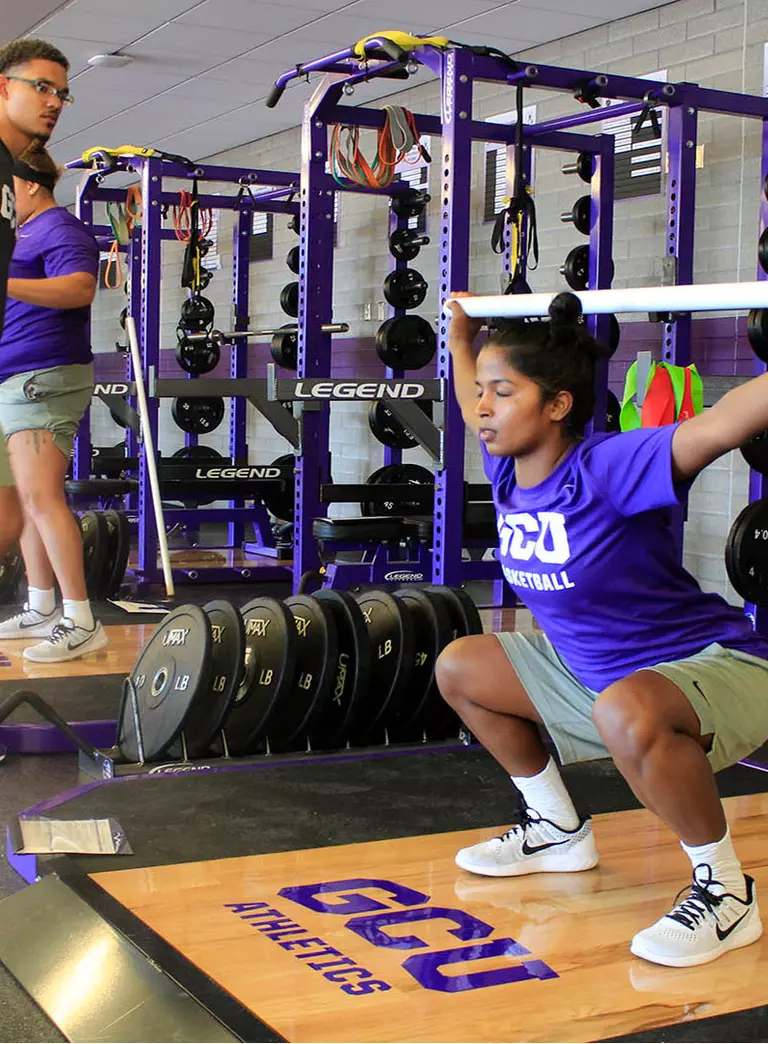 Sports performance training room