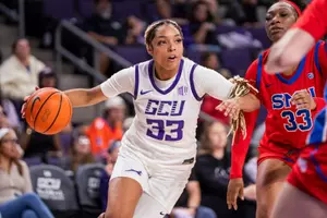 Phoenix, AZ - November 18, 2025, WBB wins 76-60 against SMU at Global Credit Union Arena. (Photo by Brayden Stenner/GCU).