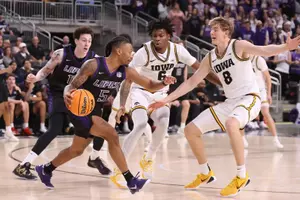 Palm Desert, CA Nov. 26, 2025: The Lopes fall 59-46 to Iowa during the Acrisure Classic in Palm Desert, California. David Kadlubowski/GCU