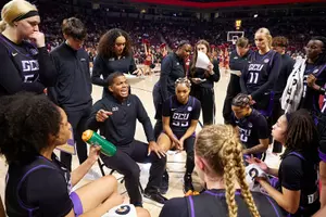 Columbia, SC Nov. 2, 2025 : The Lopes fall to three time national champion South Carolina 54-94 at Colonial Life Arena In Columbia, SC. David Kadlubowski/GCU