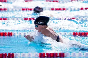 kate mid breaststroke