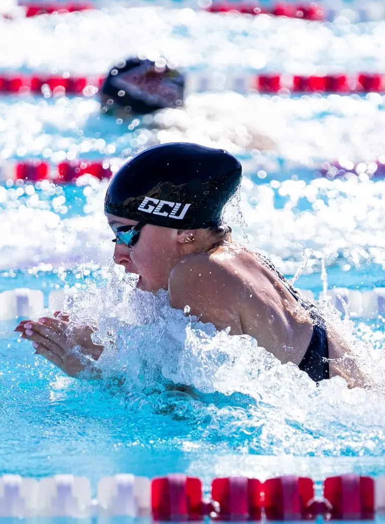 kate mid breaststroke