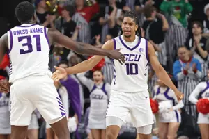Phoenix, AZ Dec. 2, 2025: The Lopes secure a 67-45 win over Stetson at Global Credit Union Arena. David Kadlubowski/GCU