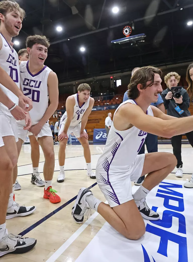 Malibu, Calif.  April  23, 2025 :  The Lopes beat Concordia 3 sets to 0  during the second round of the MSPF Tournament at Pepperdine University in Malibu, California. David Kadlubowski/GCU
