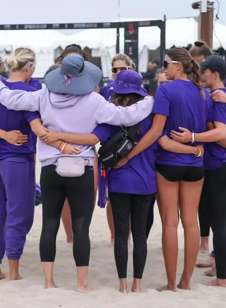 team huddle at Huntington