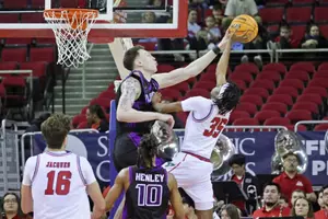 Fresno, CA Jan. 24, 2026: The Lopes win 68-57 against Fresno State at Save Mart Center. David Kadlubowski/GCU
