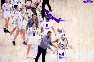 Phoenix, AZ - January 24, 2026, GCU Women's Basketball falls short in a 65-75 loss against Boise State at Global Credit Union Arena. (Photo by Brayden Stenner/GCU).