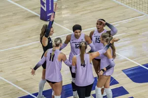 Team celebration after point