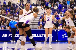 Starr and lopes celebrate after clinching the match