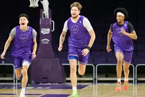 Darling, Behrend and Henley at practice