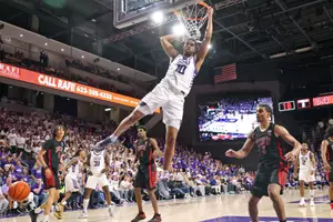 Phoenix, AZ Feb. 25, 2026: The Lopes dominate UNLV 80-67 at Global Credit Union Arena. David Kadlubowski/GCU