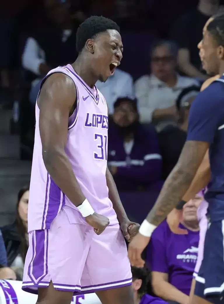 Phoenix, AZ Jan. 147 2026: The Lopes earn a 84-74 win over Utah State at Global Credit Union Arena. David Kadlubowski/GCU