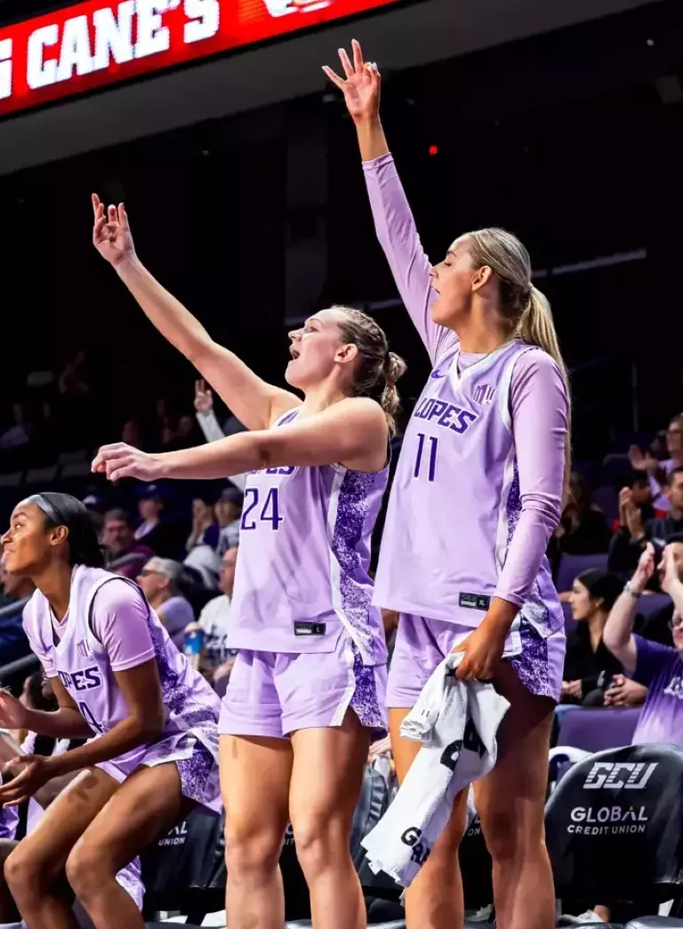 Phoenix, AZ - January 31, 2026. GCU Women's Basketball wins 57-47 against Wyoming at Global Credit Union Arena. Brayden Stenner/GCU.