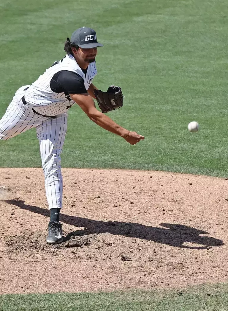 Phoenix, AZ : April 20, 2026: The Lopes fall 3-8 against Kansas State at Brazell Field at GCU Ballpark. David Kadlubowski/GCU
