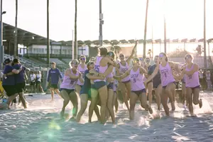 Phoenix, AZ - April 3, 2026, GCU Beach Volleyball Wins 3-2 in a Thriller against Arizona State at Arizona State Beach Volleyball Courts. (Photo by: Brayden Stenner/GCU).