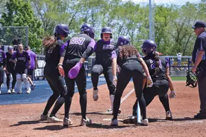 Reno, NV May 8, 2026: The Lopes fall 10-14 to Nevada in their semifinal game of the Mountain West Softball Championship at Hixson Softball Park in Reno, Nevada.