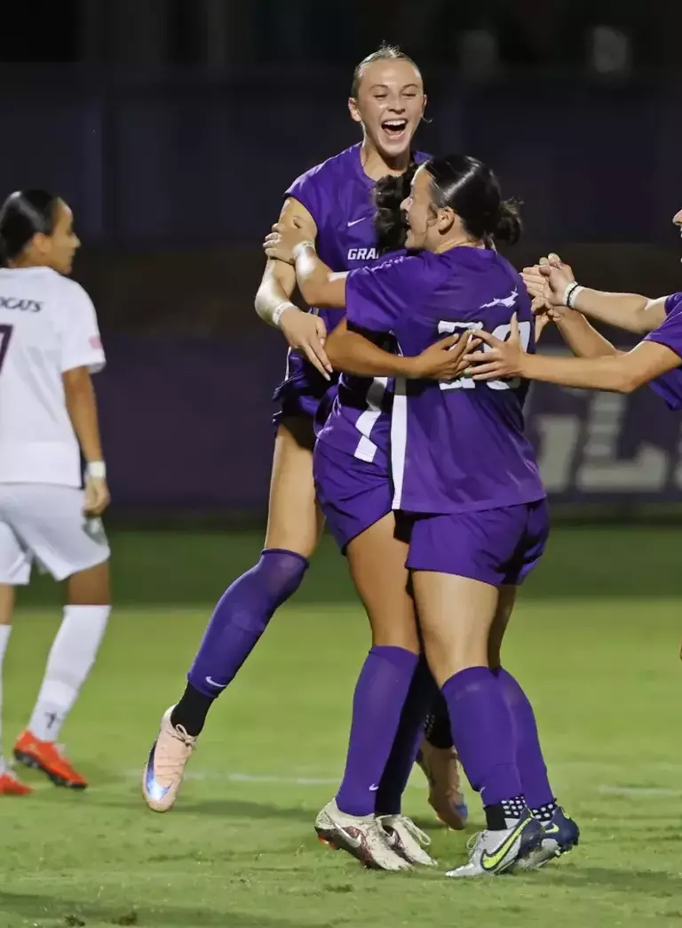 Phoenix, AZ August 12, 2026: Women's soccer beats Arizona 2-0 in their home opener nat GCU Stadium. David Kadlubowski/GCU