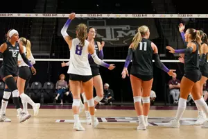 team huddle after a point