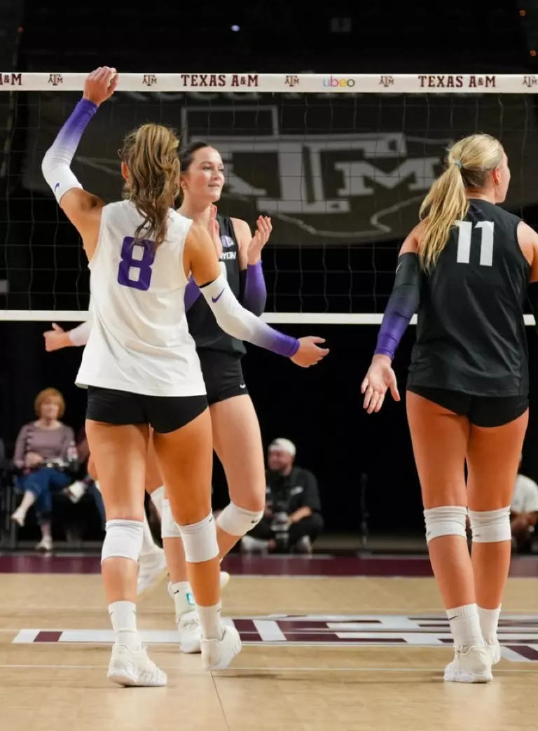team huddle after a point