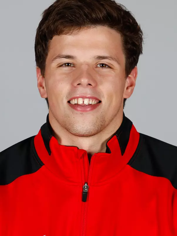 Georgia swimmer James Guest poses for a portrait in Butts-Mehre Heritage Hall in Athens Ga., on Tuesday, Sept., 11 2018. (Photo by Kristin M. Bradshaw)