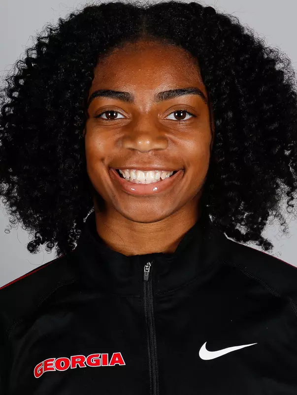 Georgia track and field Imani Carothers poses for a portrait in Butts-Mehre Heritage Hall in Athens, Ga., on Wednesday, Nov., 7, 2018. (Photo by Kristin M. Bradshaw)