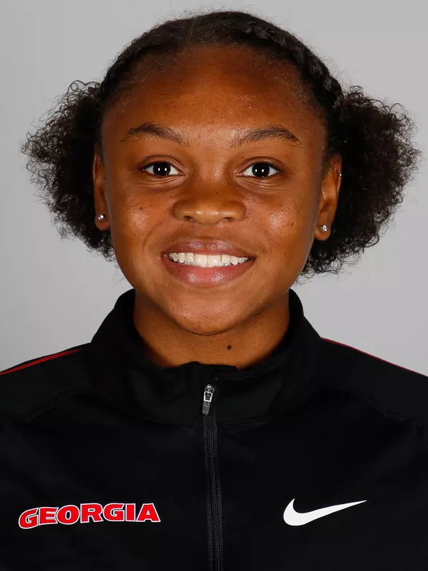 Georgia track and field Sterling Lester poses for a portrait in Butts-Mehre Heritage Hall in Athens, Ga., on Wednesday, Nov., 7, 2018. (Photo by Kristin M. Bradshaw)