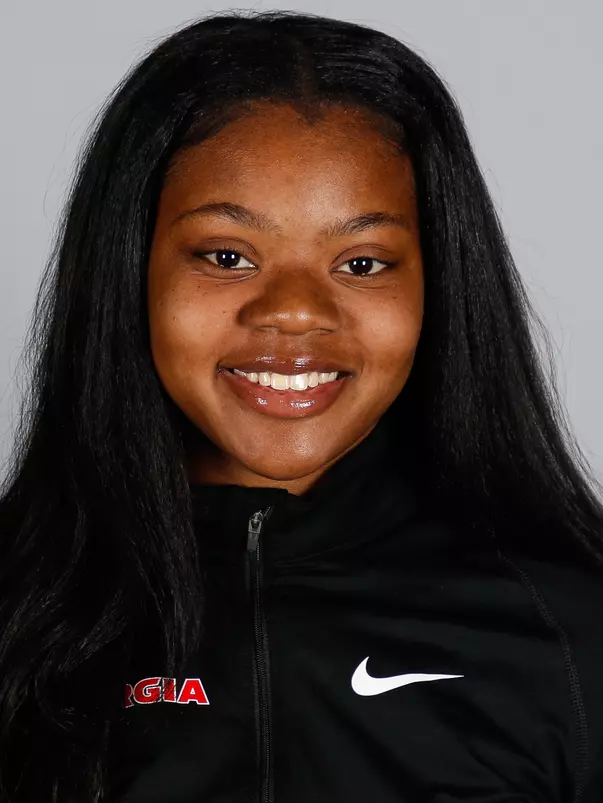 Georgia track and field Tairyn Montgomery poses for a portrait in Butts-Mehre Heritage Hall in Athens, Ga., on Wednesday, Nov., 7, 2018. (Photo by Kristin M. Bradshaw)