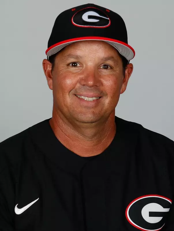 Georgia baseball volunteer coach Mitch Gaspard poses for a portrait in Butts-Mehre Heritage Hall in Athens, Ga., on Thursday, Aug., 16, 2018. (Photo by Kristin M. Bradshaw)
