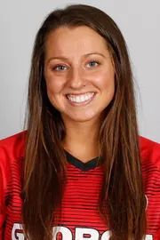 University of Georgia midfielder Sydney Shultis poses for a portrait at the Turner Soccer Complex in Athens, Georgia, on Monday, July 30, 2018. (Photo by Kristin M. Bradshaw)