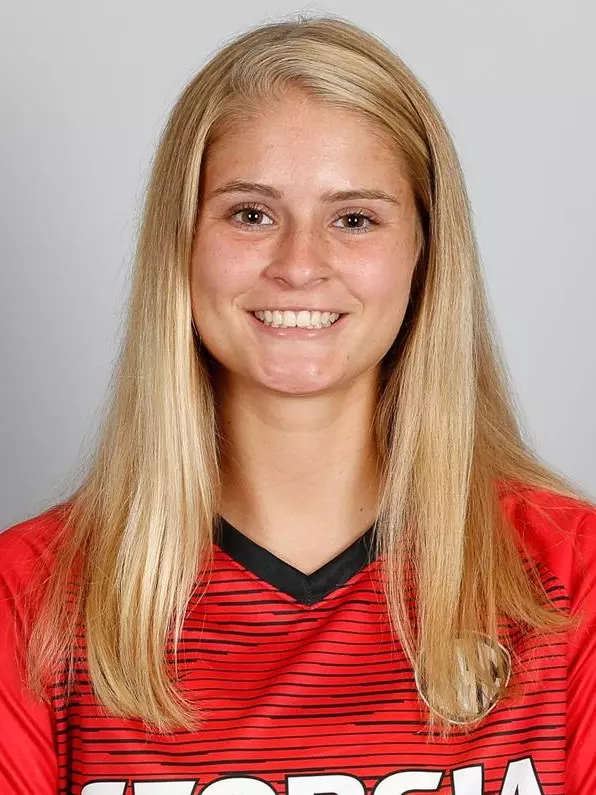 University of Georgia midfielder Ashley Andersen poses for a portrait at the Turner Soccer Complex in Athens, Georgia, on Monday, July 30, 2018. (Photo by Kristin M. Bradshaw)
