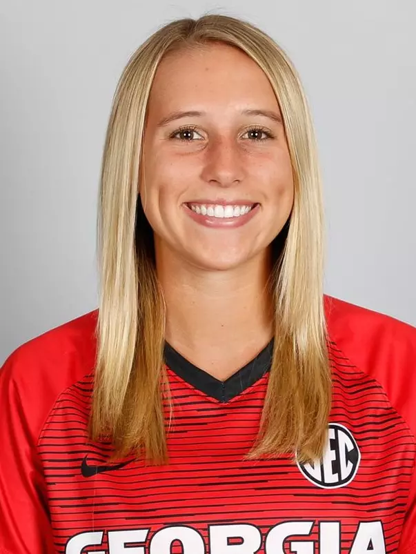 University of Georgia midfielder Caroline Chipman poses for a portrait at the Turner Soccer Complex in Athens, Georgia, on Monday, July 30, 2018. (Photo by Kristin M. Bradshaw)