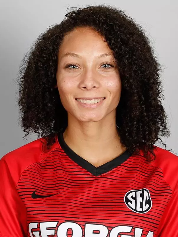 University of Georgia Women's Soccer Desiree Woods poses for a portrait at the Turner Soccer Complex in Athens, Georgia, on Monday, July 30, 2018. (Photo by Kristin M. Bradshaw)