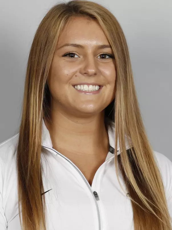 Georgia GymDog Rachael Lukacs poses for a portrait in Stegeman Coliseum in Athens, Ga., on Friday, Aug., 24, 2018. (Photo by Kristin M. Bradshaw)