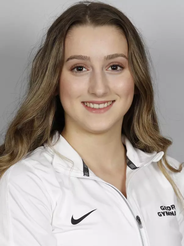 Georgia GymDog Megan Roberts poses for a portrait in Stegeman Coliseum in Athens, Ga., on Friday, Aug., 24, 2018. (Photo by Kristin M. Bradshaw)