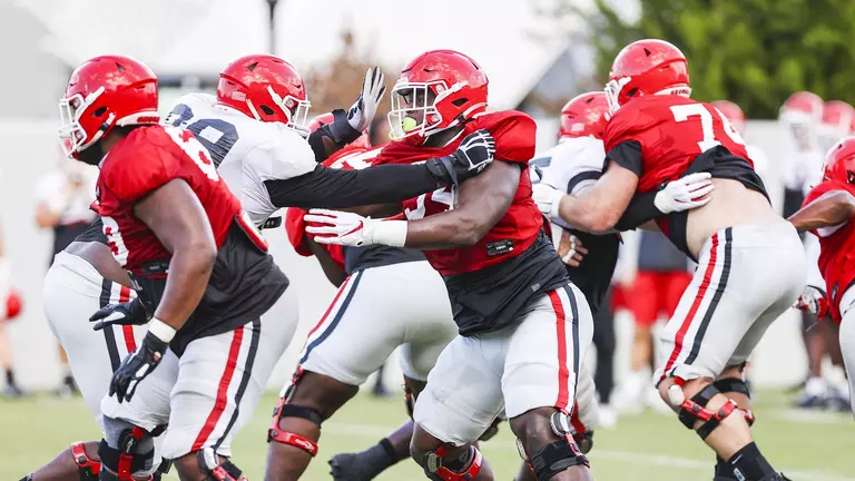 Georgia Football - Wednesday Post Practice - Justin Shaffer