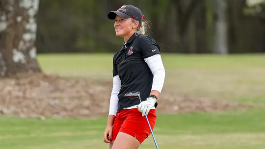 Georgia golfer Karoline Tuttle during the 2026 Liz Murphey Collegiate Classic in Athens, Ga., on Sunday, March 29, 2026. (Leila Woods/UGAAA)