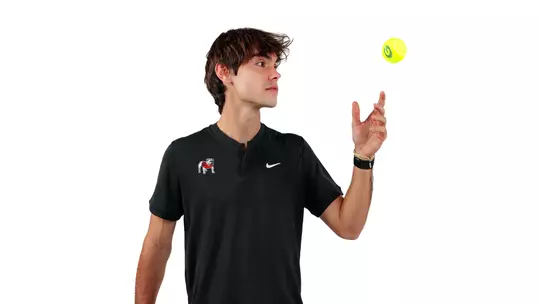 Senior Julian Alonso during a team photoshoot.