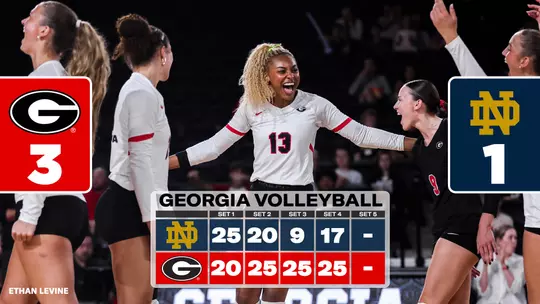 26VB Score - Georgia 3, Notre Dame 1