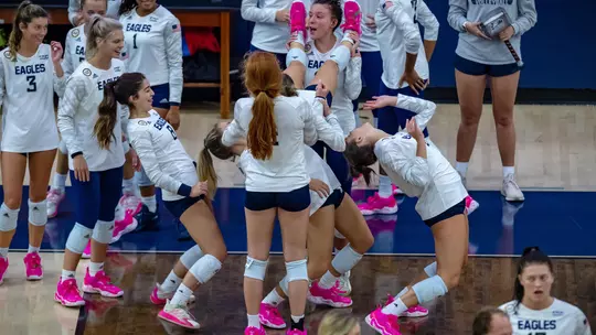 Volleyball Feature: Bench energy playing a big role in Eagles’ success