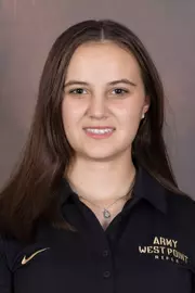 Addison Antwiler Headshot with a black Army West Point Polo on.