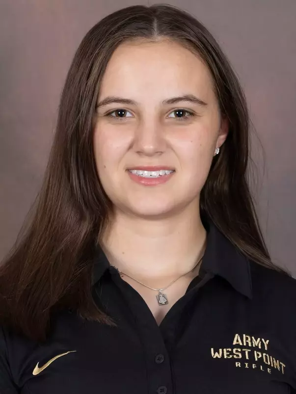 Addison Antwiler Headshot with a black Army West Point Polo on.