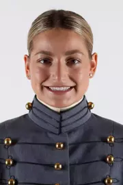 Brooke Wilson Headshot with Cadet full dress gray.