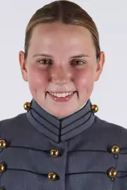 Jane Preston Headshot with Cadet full dress gray.